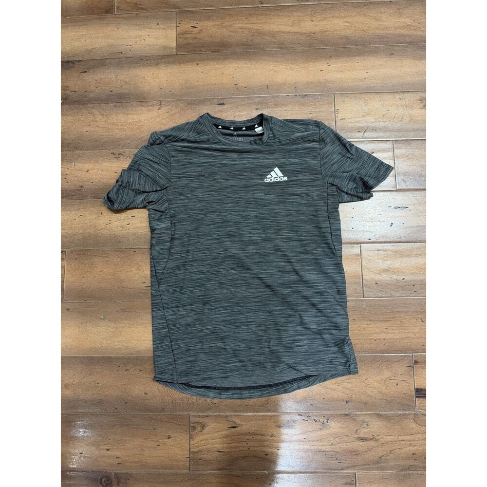 Adidas men's athletic tee XS charcoal heather